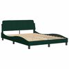 vidaXL Cadre de lit Dover vert fonc&eacute; 120x200 cm velours