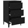 vidaXL Cabinet de chevet Ch&ecirc;ne noir 40 x 35 x 69 cm Bois d'ing&eacute;nierie