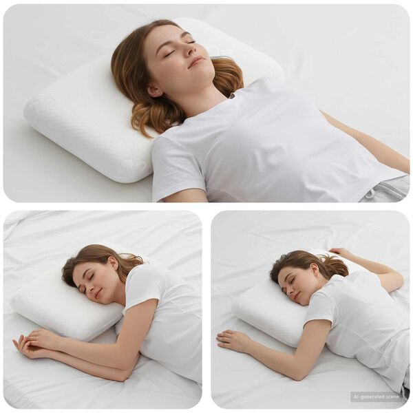 vidaXL Coussin de sommeil Uni 50 x 30 x 10 cm
