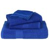 vidaXL Serviettes de sauna FROGN 4 pcs bleu 80x200 cm 360 g/m&sup2;