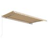 vidaXL Auvent r&eacute;tractable automatique 450x300 cm Jaune et blanc
