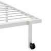 vidaXL Cadre de lit sans matelas pliable blanc 90x190 cm acier