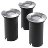 vidaXL Lampes au sol &agrave; LED d'ext&eacute;rieur 3 pcs rond