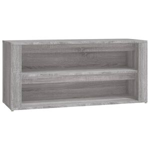 vidaXL &Eacute;tag&egrave;re &agrave; chaussures Sonoma gris 100x35x45 cm Bois d'ing&eacute;nierie