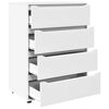 vidaXL Armoires de rangement 2 pcs Blanc 80 x 48 x 105 cm