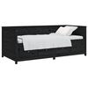vidaXL Lit de jour sans matelas noir 75x190 cm bois de pin massif
