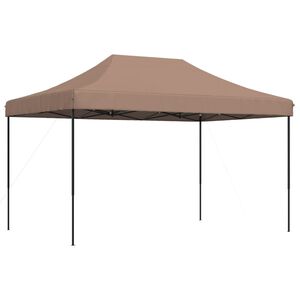 vidaXL Tente de r&eacute;ception pliable escamotable marron 440x292x315 cm