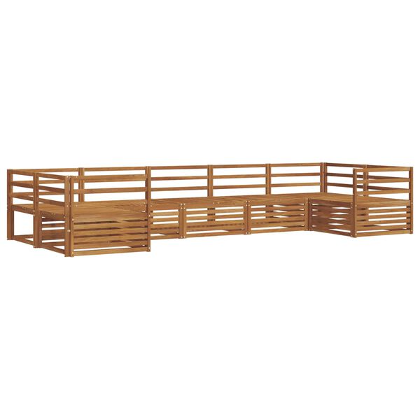 vidaXL Ensembles de canap&eacute;s 7 pcs Naturel Bois d'Acacia Massif