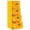vidaXL Cabinet de Dossier 2 pcs Jaune moutarde 44 x 50 x 106.5 cm