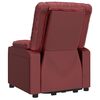 vidaXL Fauteuil de massage Rouge bordeaux Similicuir