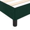 vidaXL Cadre de lit sans matelas vert fonc&eacute; 90x200 cm velours
