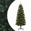 vidaXL Arbre de No&euml;l Artificiel avec Boule 120 cm 150 LED Blanc chaud