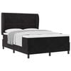 vidaXL Lit &agrave; ressorts avec matelas Noir 200 x 140 cm Velours