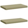 vidaXL Coussins de banc 2 pi&egrave;ces VUGHT 2 pc 100 % polyester Vert clair