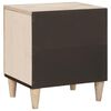 vidaXL Cabinet de chevet Beige 40 x 33 x 46 cm Bois d'acacia massif