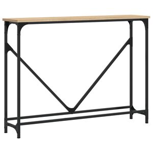 vidaXL Table console ch&ecirc;ne sonoma 102x22,5x75 cm bois d'ing&eacute;nierie