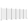 vidaXL Cloison de s&eacute;paration 6 panneaux Blanc 520x180 cm Tissu