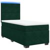 vidaXL Sommier &agrave; lattes de lit avec matelas Vert fonc&eacute; 90x190 cm