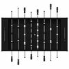 vidaXL Table de Foosball Ch&ecirc;ne Noir 146,5 x 74 x 85 cm