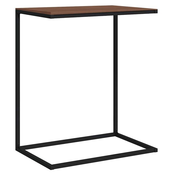 vidaXL Table d'appoint Noir 55x35x66 cm Bois d'ing&eacute;nierie
