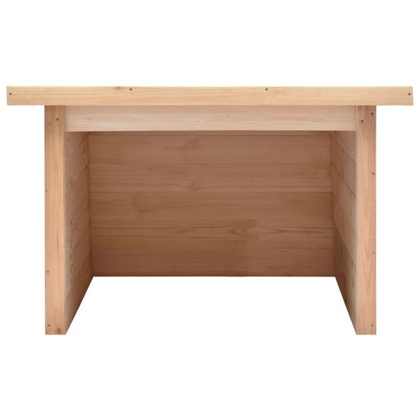 vidaXL Garage pour tondeuse à gazon 92x104x59,5 cm Pinède solide 19 mm