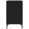 vidaXL Cabinet de chevet 2 pcs Noir 49 x 36 x 61 cm Bois d'ing&eacute;nierie