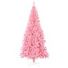 vidaXL Sapin de Noël artificiel avec support rose 180 cm PVC