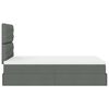 vidaXL Cadre de lit ottoman avec matelas gris fonc&eacute; 120x200cm tissu