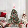 vidaXL Sapin de Noël artificiel avec 150 LED Vert 85 x 85 x 120 cm