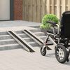 vidaXL Rampe de fauteuil roulant 2 pcs Noir 152 x 19 x 5,5 cm