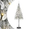vidaXL Sapin de No&euml;l avec 300 LED Blanc 210 cm PE et Acier