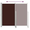 vidaXL Auvent latéral rétractable de patio 140 x 300 cm Marron