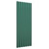 vidaXL Panneaux de toiture 12 pcs Acier galvanisé Vert 100x36cm