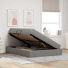 vidaXL Lit avec rangement et matelas Taupe 140 x 200 cm Polyester