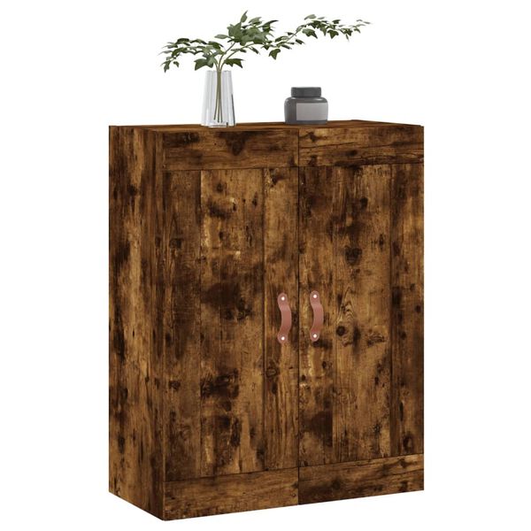 vidaXL Armoire murale ch&ecirc;ne fum&eacute; 69,5x34x90 cm bois d'ing&eacute;nierie