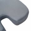 vidaXL Coussin d&rsquo;assise Gris 47 x 37 x 8 cm Mousse &agrave; m&eacute;moire de forme