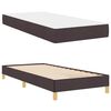 vidaXL Lit &agrave; ressorts avec matelas Marron fonc&eacute; 90 x 190 cm tissu