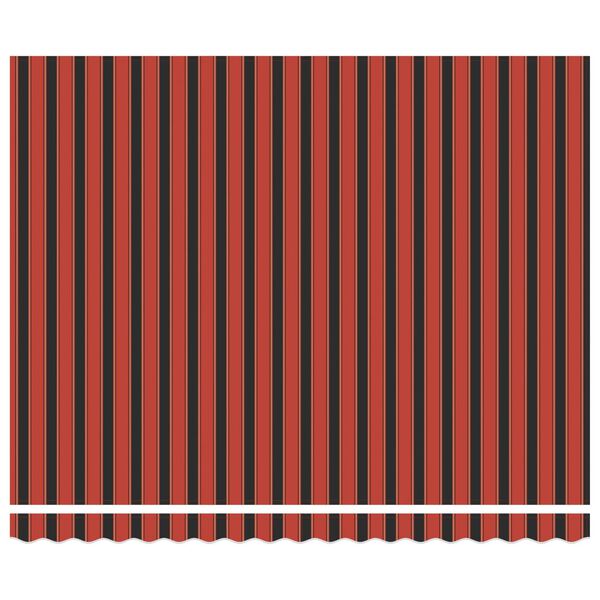 vidaXL Auvent R&eacute;tractable Orange et Noir 400 &times; 300 cm