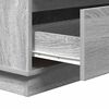 vidaXL Cabinet de chevet Gris 71 x 34,5 x 75 cm Bois d'ing&eacute;nierie