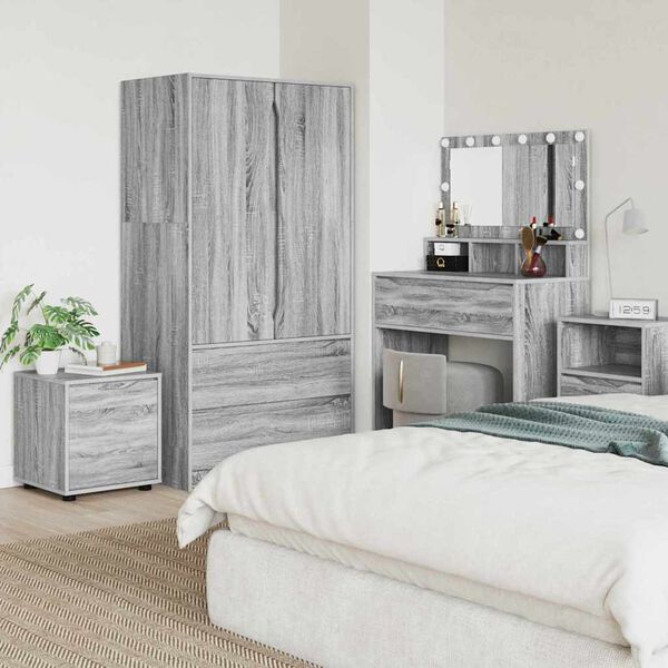 vidaXL Cabinet de salle de bain Gris Sonoma 40,5 x 40 x 44 cm