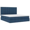 vidaXL Lit avec rangement et matelas Bleu 180 x 200 cm Polyester