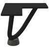vidaXL Pieds en épingle à cheveux pour table basse 4 pièces Noir 10 cm Acier massif