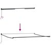 vidaXL Auvent r&eacute;tractable anthracite et blanc 5x3 m tissu et aluminium