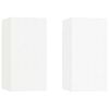 vidaXL Meubles TV 2 pcs Blanc 30,5x30x60 cm Bois d&rsquo;ing&eacute;nierie