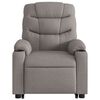 vidaXL Fauteuil inclinable de massage Taupe Tissu
