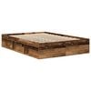 vidaXL Cadre de lit sans matelas ch&ecirc;ne fum&eacute; 120x190 cm