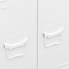 vidaXL Garde-robe industrielle Blanc 67x35x107 cm Acier