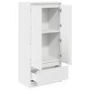 vidaXL Armoire avec tiroir blanc 55,5x34x119,5 cm bois d'ing&eacute;nierie