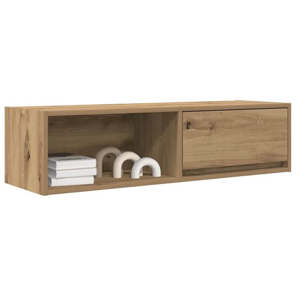 vidaXL Meubles TV 2 pcs ch&ecirc;ne artisanal 100x31x25,5 cm bois ing&eacute;nierie