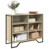 vidaXL Buffet ch&ecirc;ne sonoma 91x35,5x74,5 cm bois d'ing&eacute;nierie